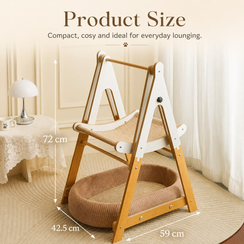 A Frame Double Layer Cat Rocking Bed