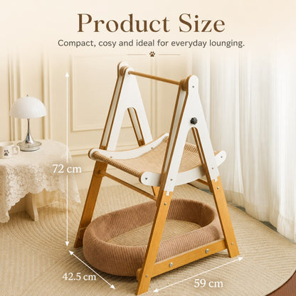 A Frame Double Layer Cat Rocking Bed