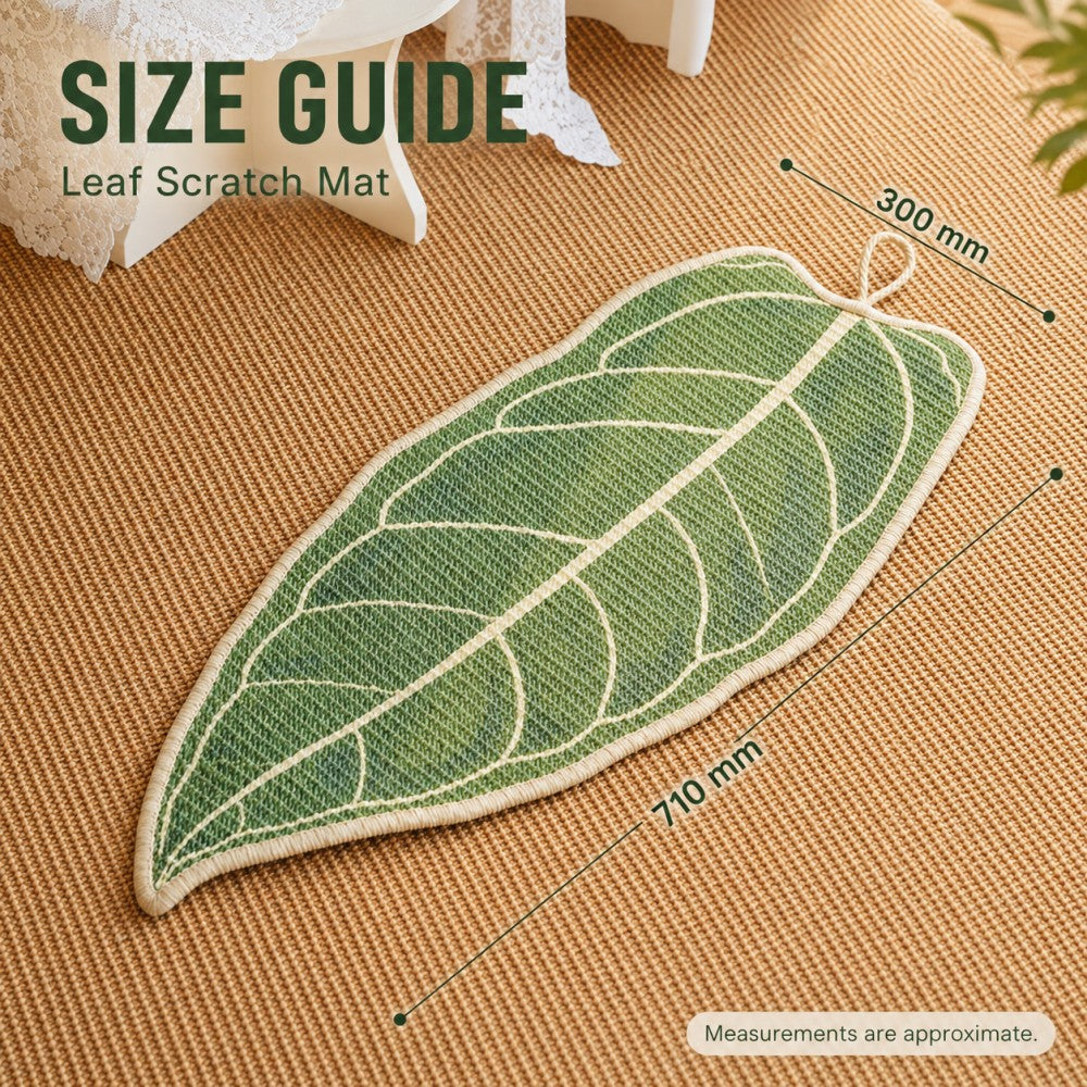 Sisal Cat Scratching Mat Anthurium Leaf