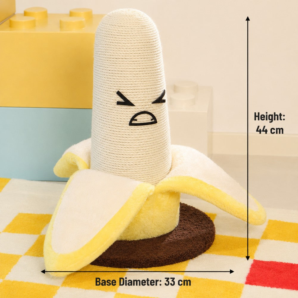 Banana Cat Scratching Post Sisal Rope