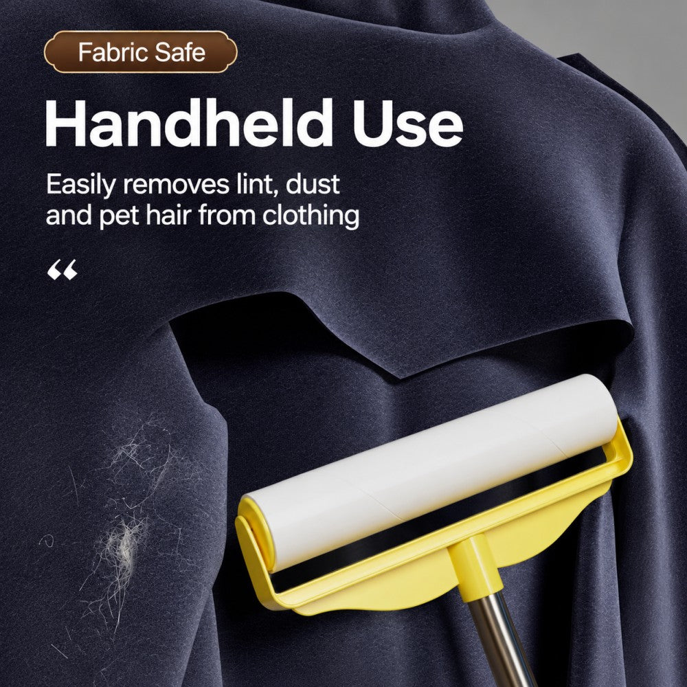 Long Handle Cat Hair Remover Lint Roller with Refills