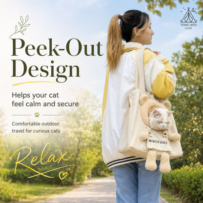 Canvas Pet Carrier Bag Foldable Breathable