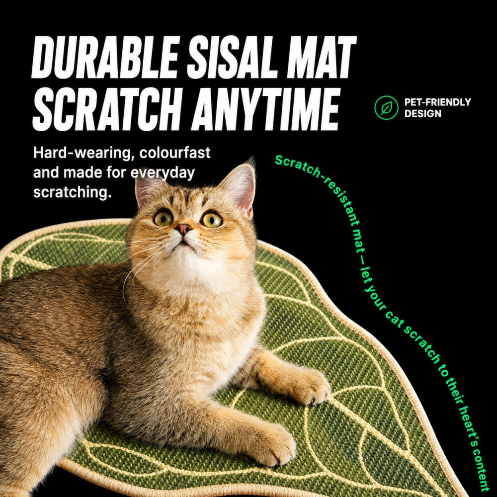 Sisal Cat Scratching Mat Anthurium Leaf