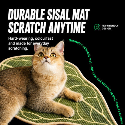 Sisal Cat Scratching Mat Anthurium Leaf