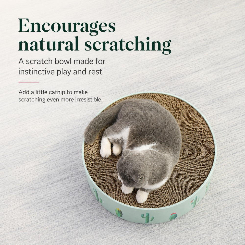 Cat Scratcher Bowl Bed Corrugated Cardboard