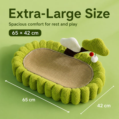 Sisal Cat Scratcher Bowl Bed Money Tree