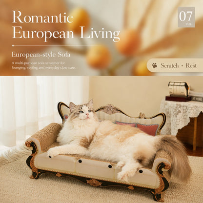 Cat Scratcher Lounge Sofa Corrugated Cardboard