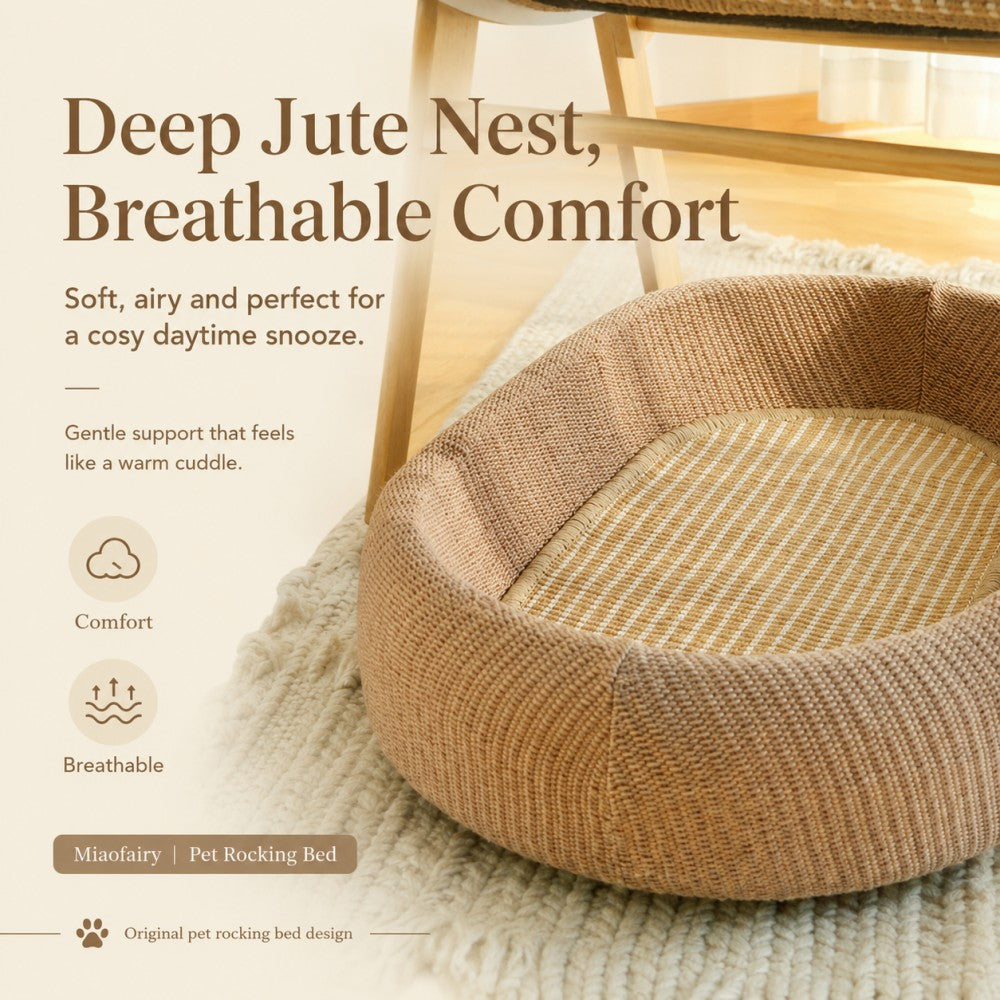 A Frame Double Layer Cat Rocking Bed