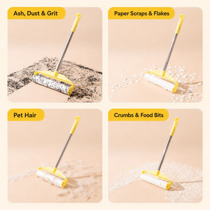 Long Handle Cat Hair Remover Lint Roller with Refills