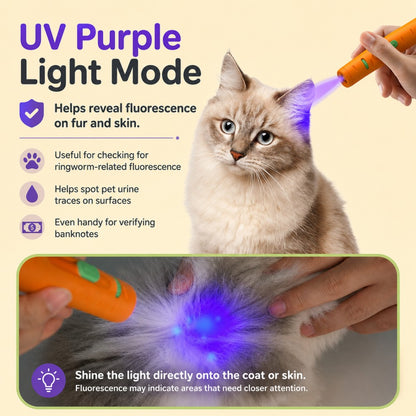 USB Rechargeable Cat Laser Toy – Interactive Projection Teaser Wand