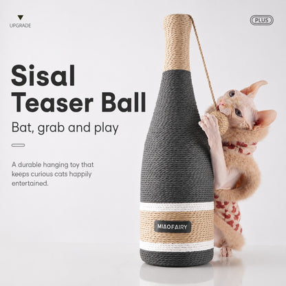 Cat Scratching Post Bottle Design Sisal Rope