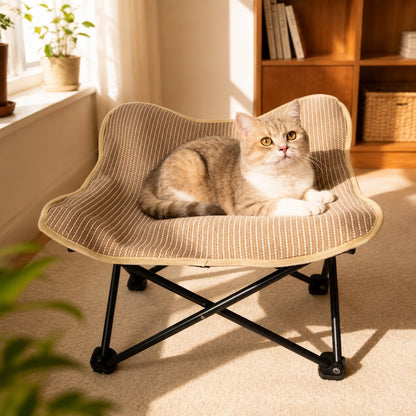 Large Sisal Cat Scratcher Lounge Foldable Cat & Dog Bed 53*53cm