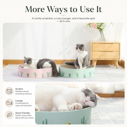 Cat Scratcher Bowl Bed Corrugated Cardboard
