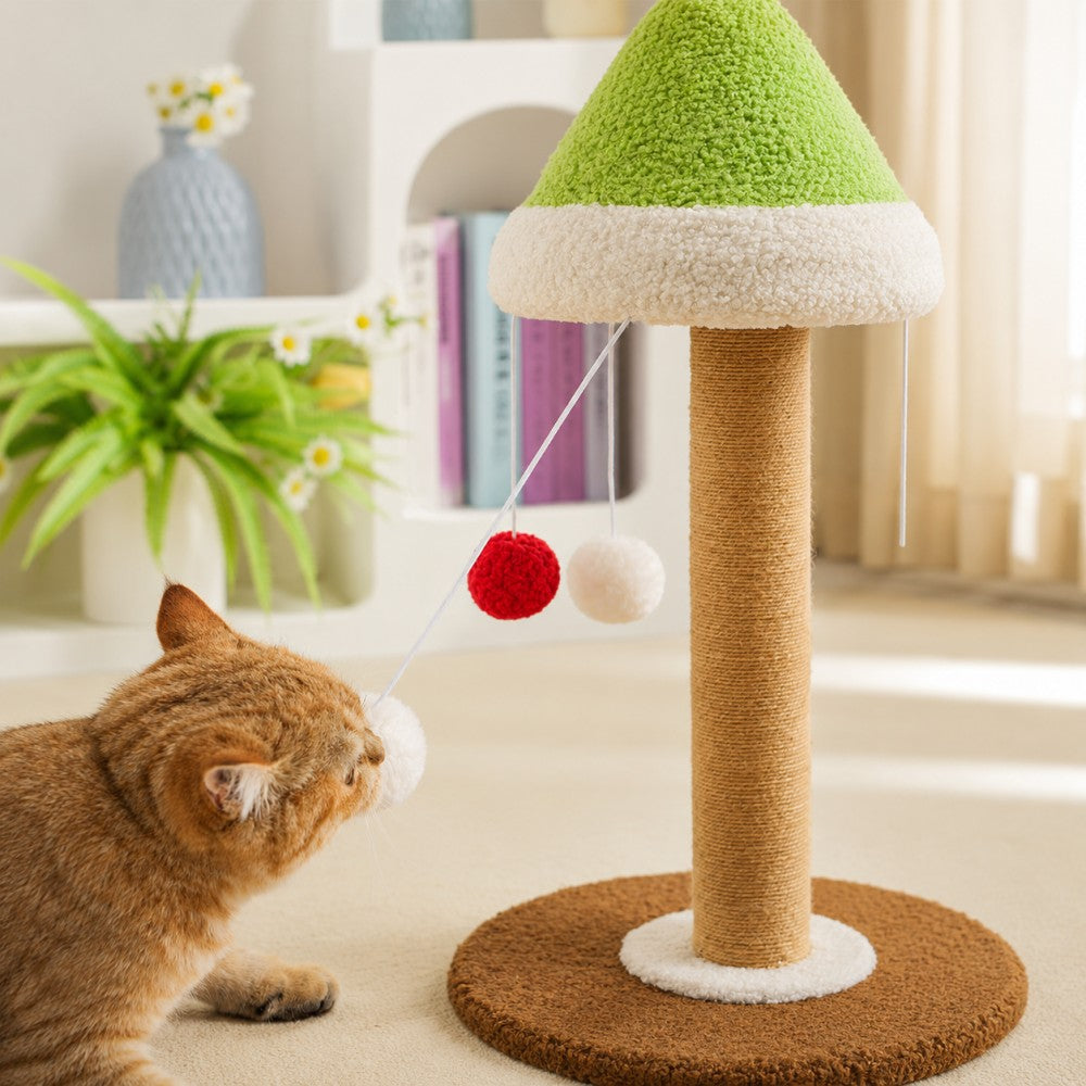 Cedar Cat Scratching Post Interactive Toy