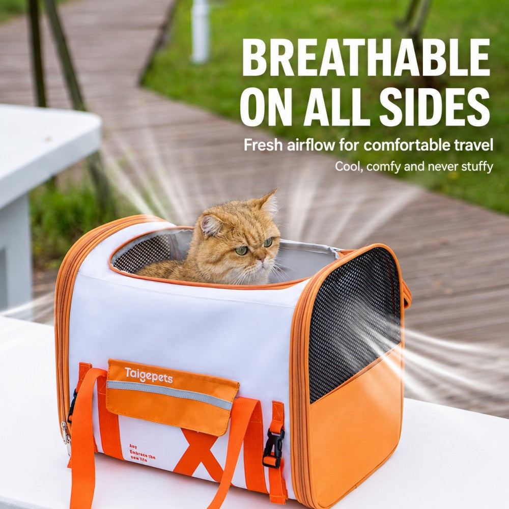 Large Capacity Pet Carrier Backpack for Cats and Small Dogs