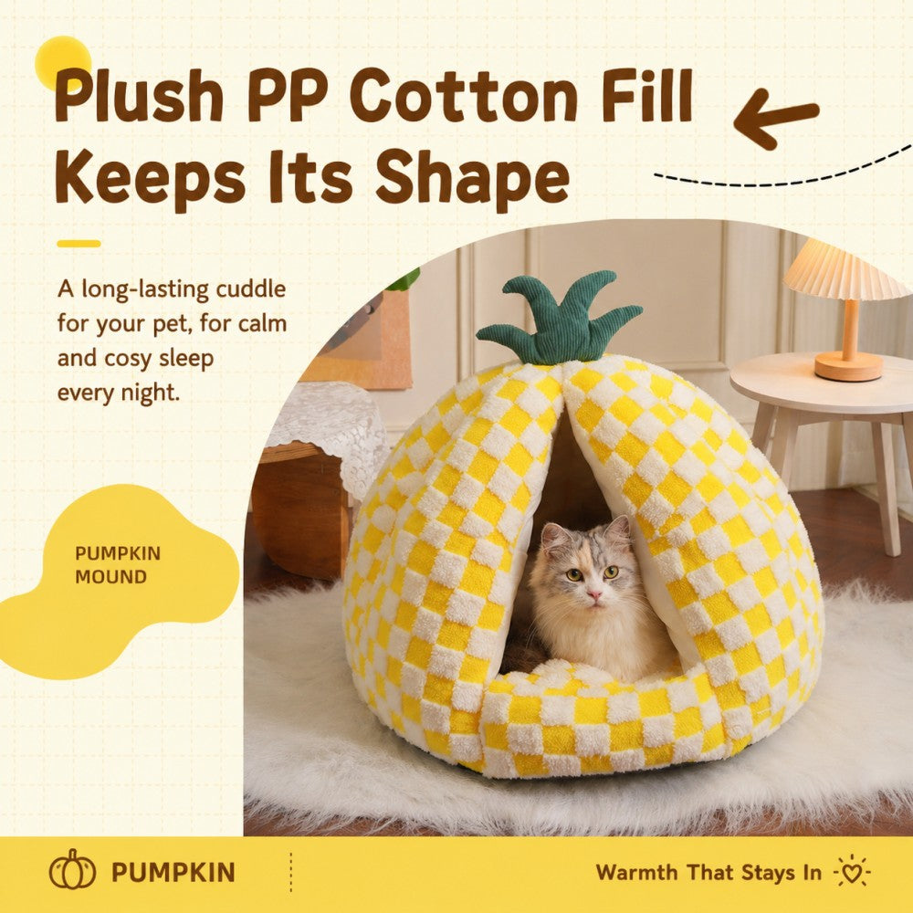 Enclosed Cat Bed Cozy Warm House