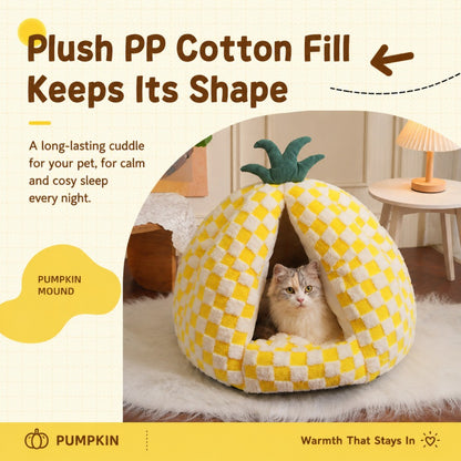 Enclosed Cat Bed Cozy Warm House