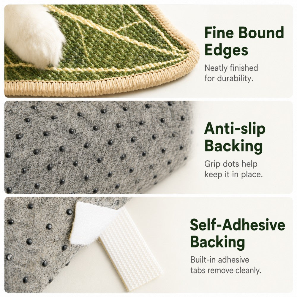 Sisal Cat Scratching Mat Anthurium Leaf