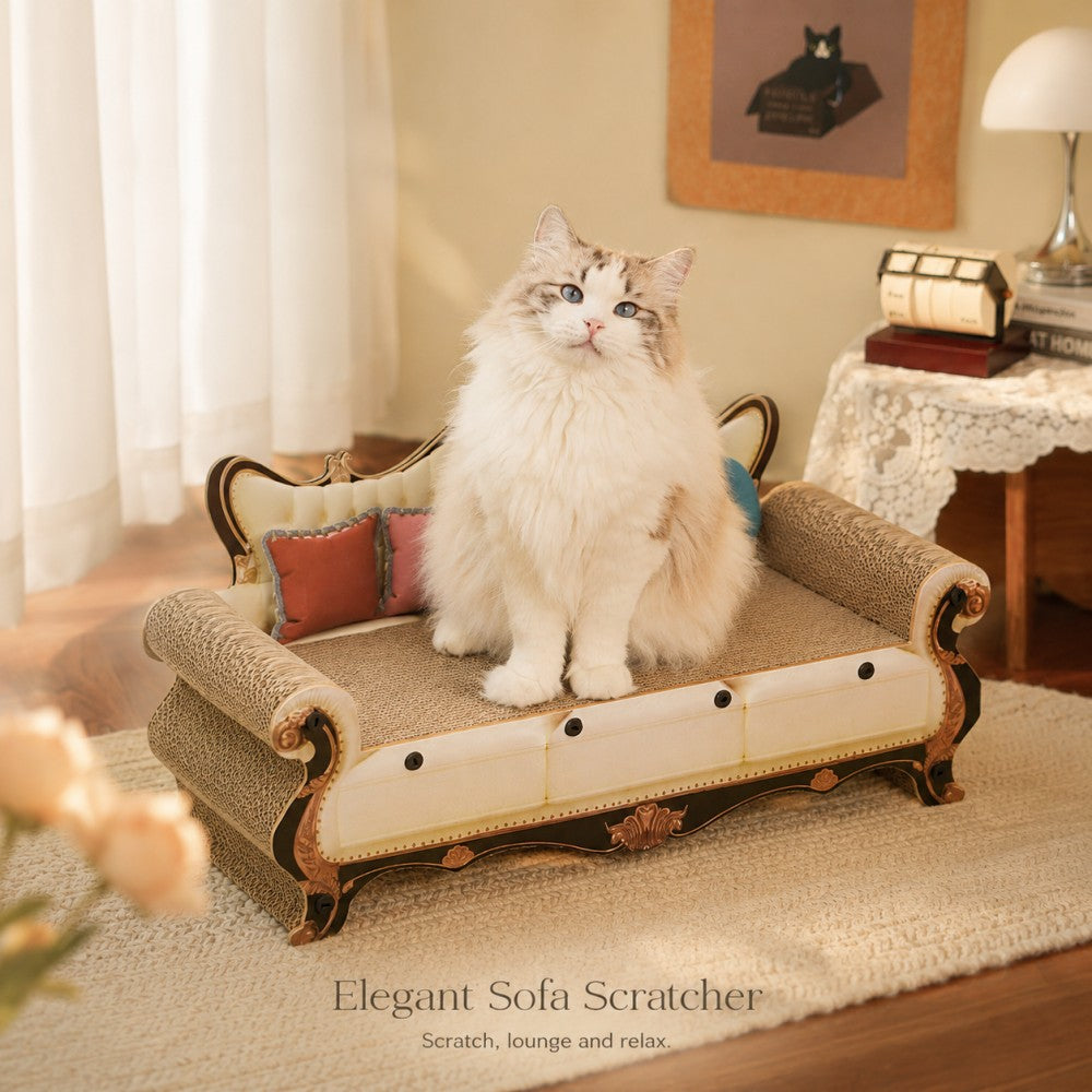 Cat Scratcher Lounge Sofa Corrugated Cardboard
