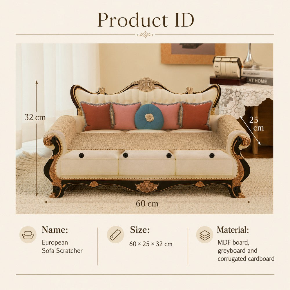 Cat Scratcher Lounge Sofa Corrugated Cardboard