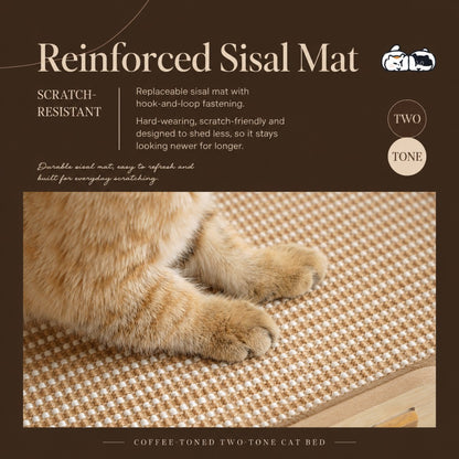 Felt Cat House Double Layer Scratcher Condo