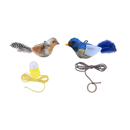 Interactive Chirping Bird Cat Toy – Catnip Sound Teaser Wand