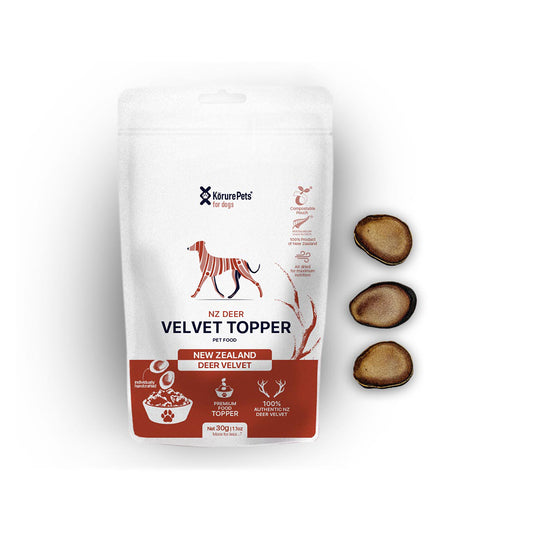 KORURE PETS Deer Velvet Slices Dog Food Topper 30g