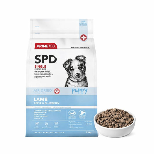 PRIME100 Lamb Air Dried Apple & Blueberry Puppy Dog Food 2.2kg