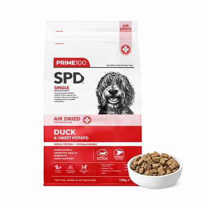 PRIME100 SPD Air Dried Duck & Sweet Potato Adult Dog Food 2.2kg