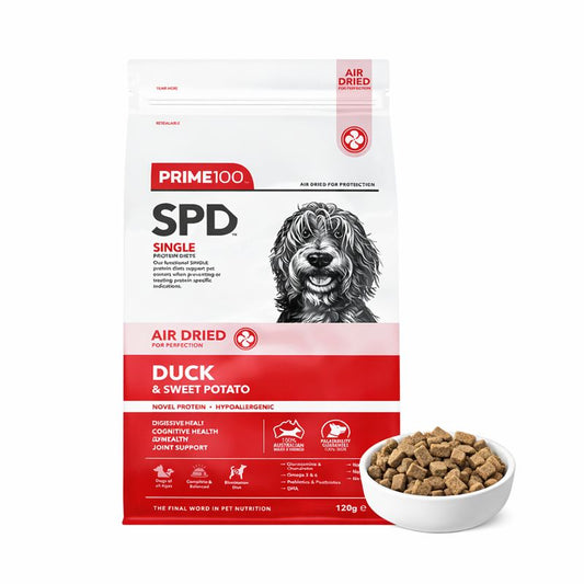 PRIME100 SPD Air Dried Duck & Sweet Potato Adult Dog Food 2.2kg