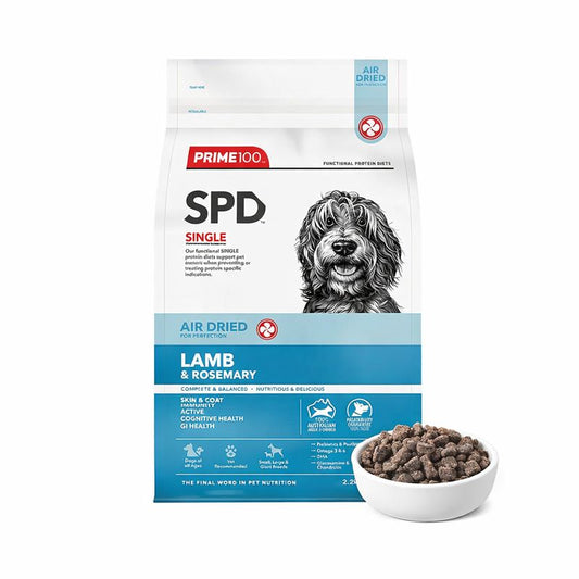 PRIME100 SPD Air Dried Lamb & Rosemary Adult Dog Food 2.2kg