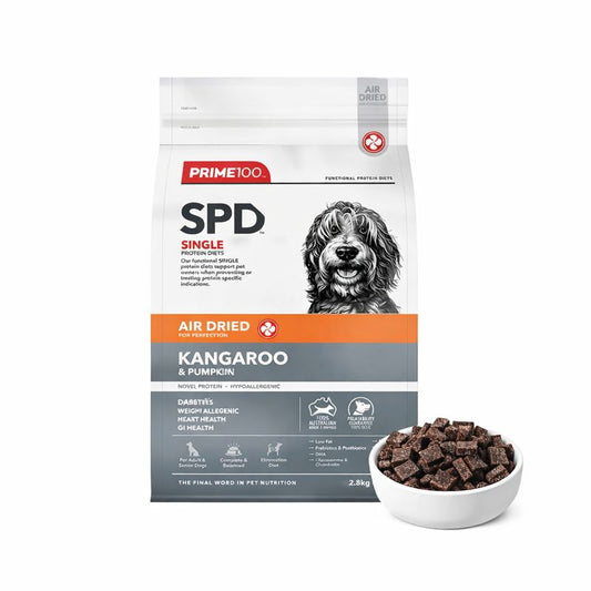 PRIME100 SPD Air Dried Kangaroo & Pumpkin Adult Dog Food 2.2kg