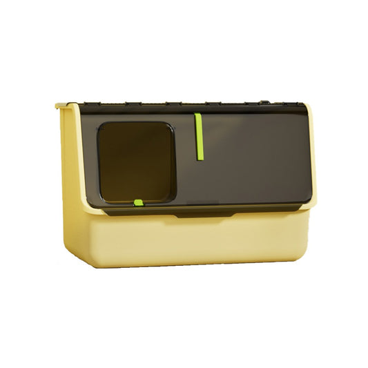 PAKEWAY Top-Entry Extra Large Cat Litter Box - Yellow