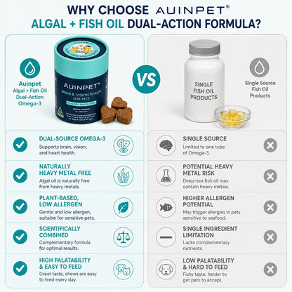 AUINPET Brain + Eye Support DHA Chews For Dogs & Cats 180g