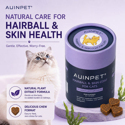 AUINPET Skin + Coat Seaweed & Lecithin For Cats 120g