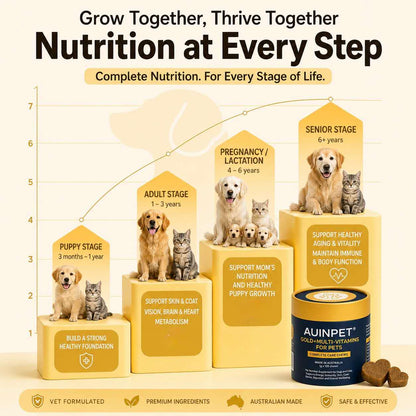 AUINPET Multi - Vitamins Complete Care Chews For Dogs & Cats 180g