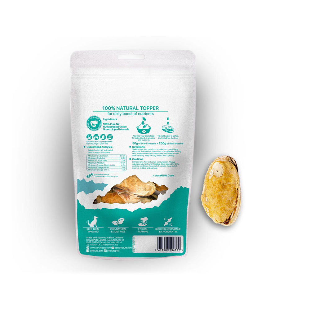KORURE PETS NZ Omega-3 Mussel Dog Food Topper 50g