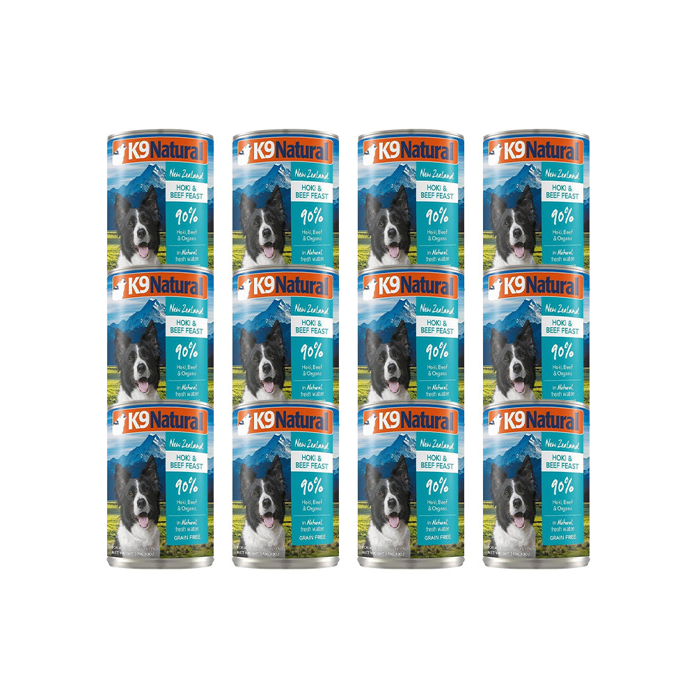 K9 NATURAL Beef & Hoki Feast Canned Dog Food | Wet Dog Food | Petso Au