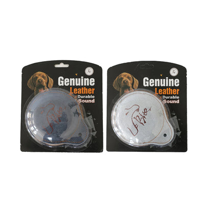 Durable Leather Dog Training Frisbee Interactive Toy