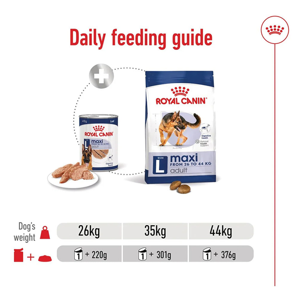 ROYAL CANIN Maxi Adult Loaf Wet Dog Food 410gx12