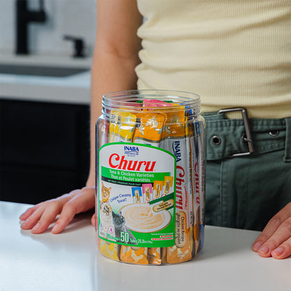 INABA Churu Tuna Seafood Varieties 700g (14g x 50) USA-654B