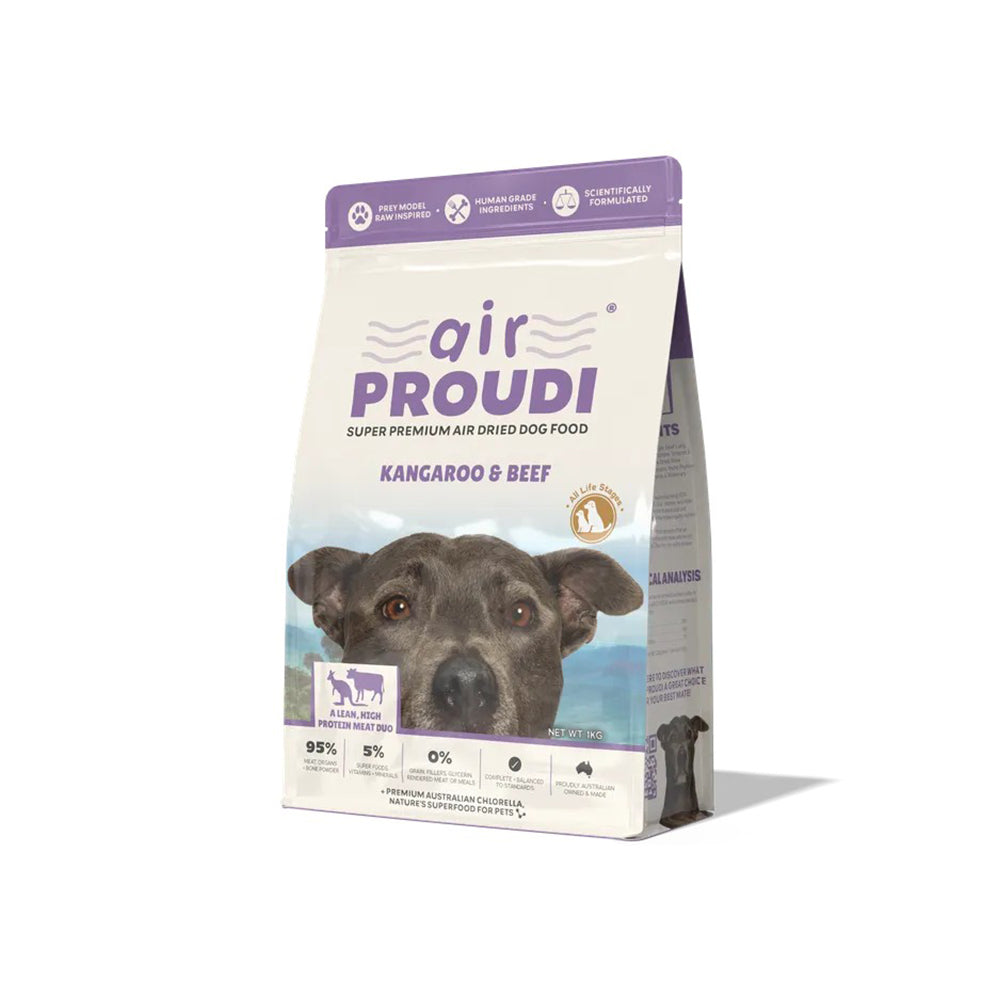 AIR PROUDI Premium Kangaroo & Beef Air Dried Dog Food