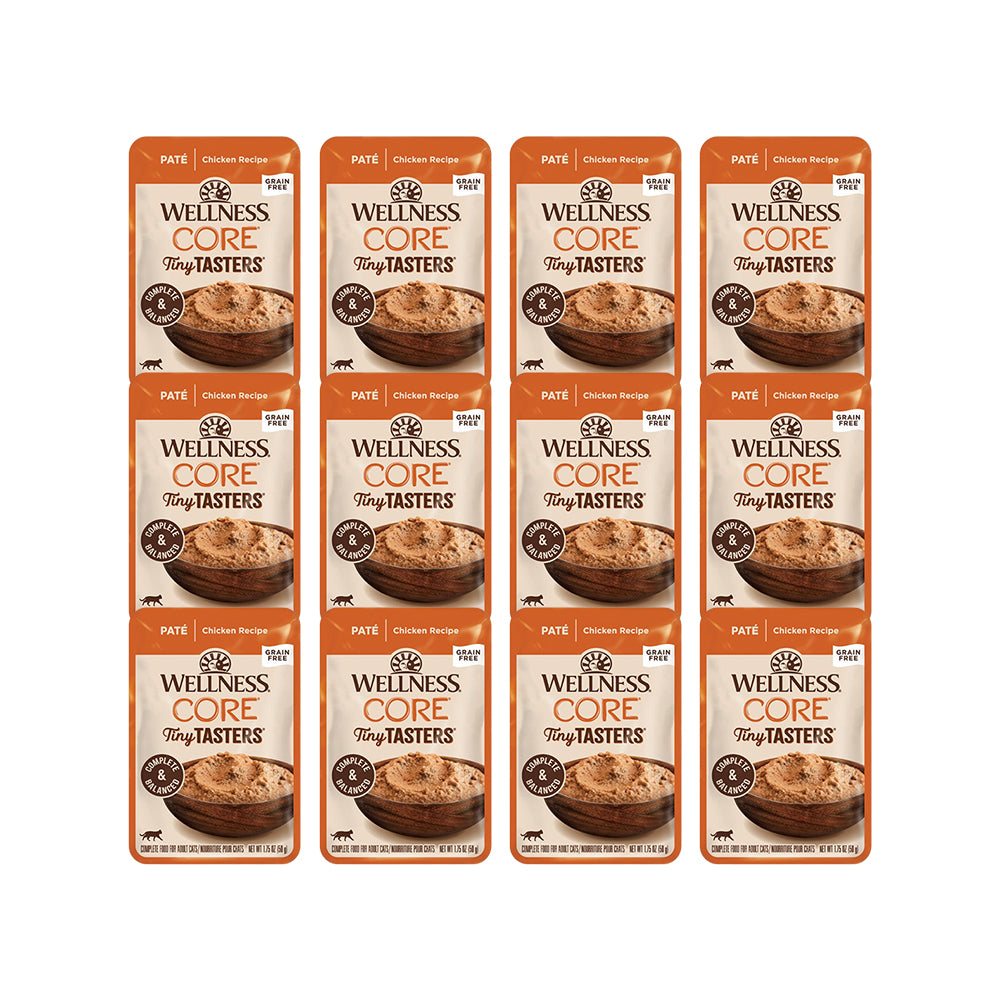 WELLNESS Core Tiny Tasters Smooth Pate Chicken Wet Cat Food