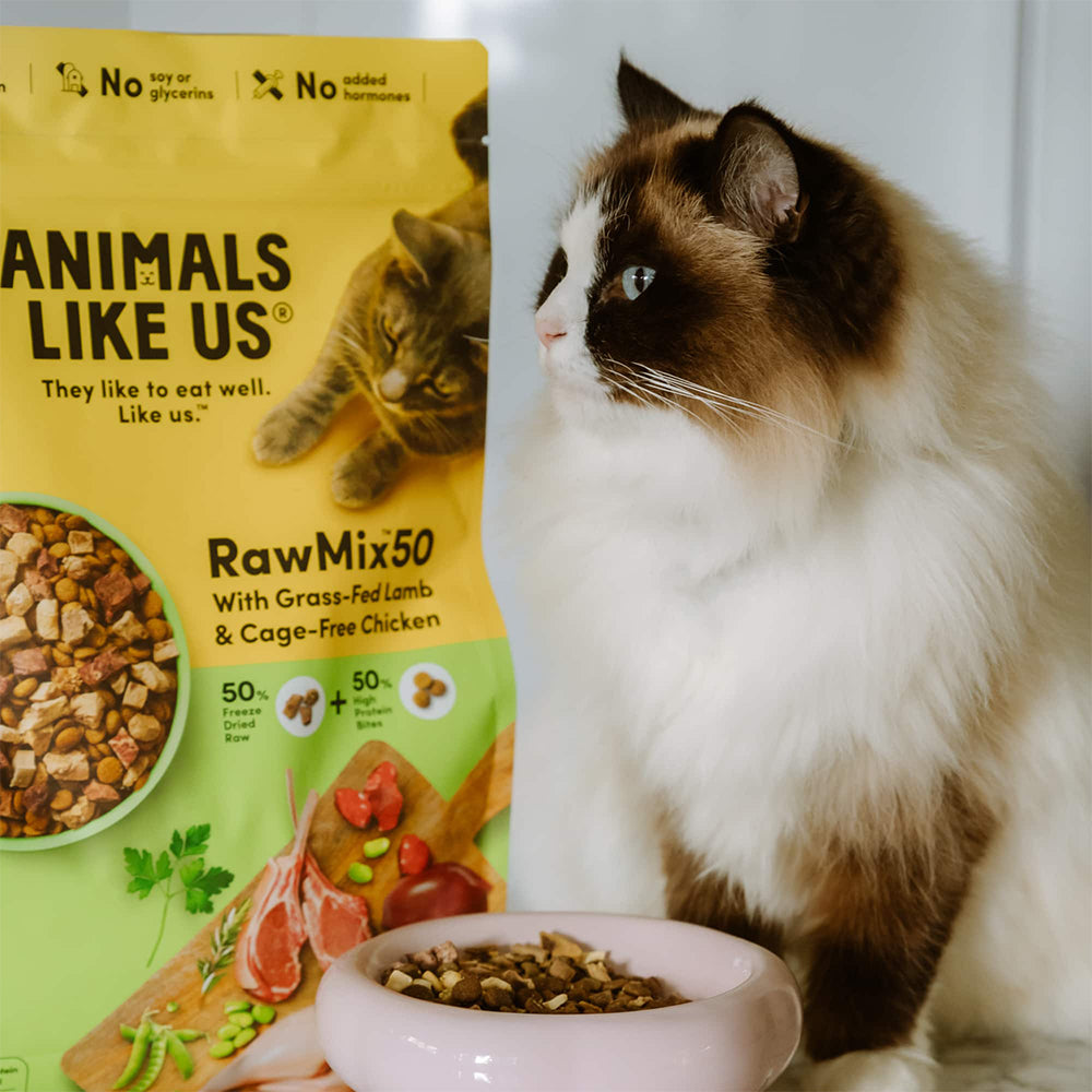 ANIMALS LIKE US Raw Mix 50 Grass Fed Lamb & Cage Free Chicken Cat Food 1.36kg