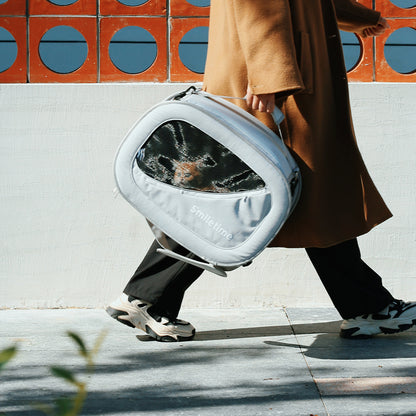 SMILE TIME Modern Grey Pet Carrier 48x27x34cm