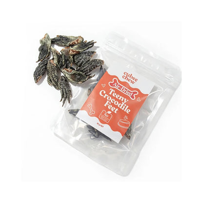 Cubee Chew Air-Dried Teeny Crocodile Feet Dog Treats 80g