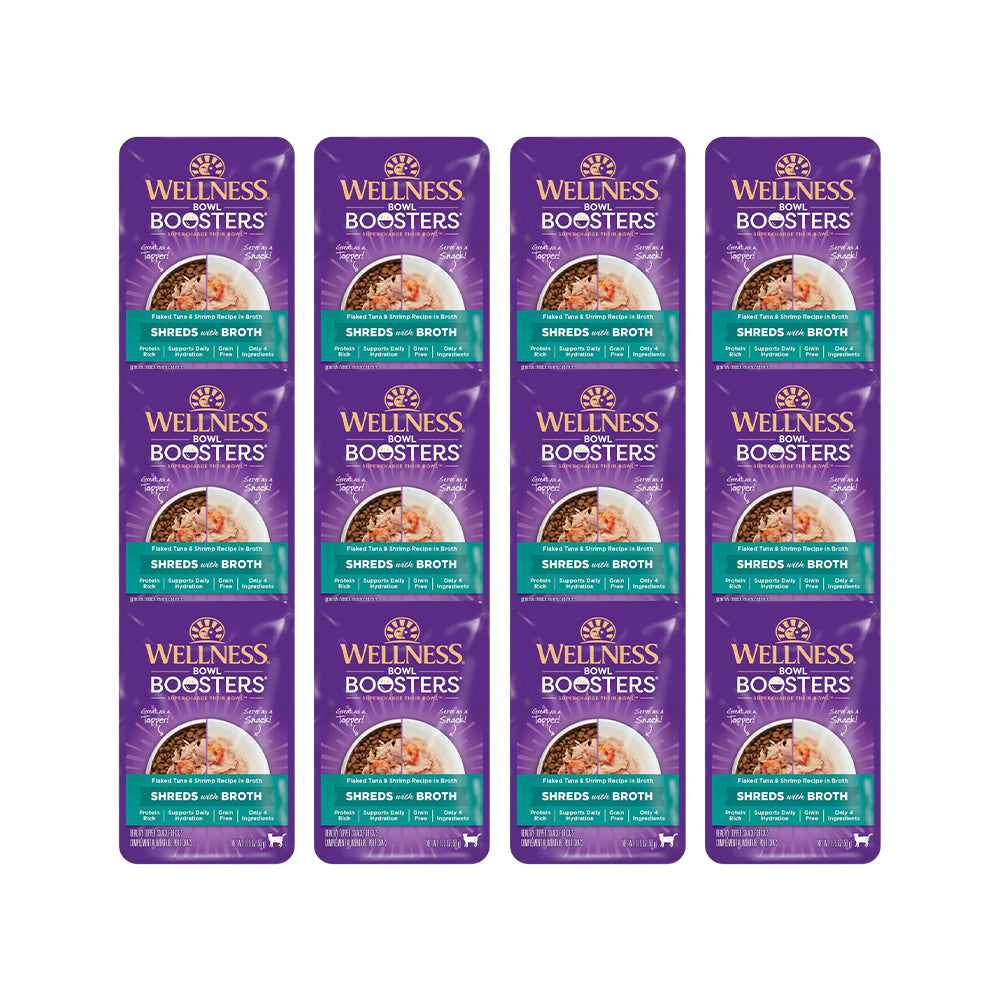 WELLNESS Core Simply Shreds Flaked Tuna & Shrimp Wet Cat Food 50g x 12