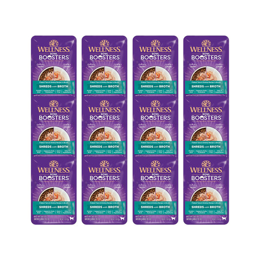 WELLNESS Core Simply Shreds Flaked Tuna & Shrimp Wet Cat Food 50g x 12