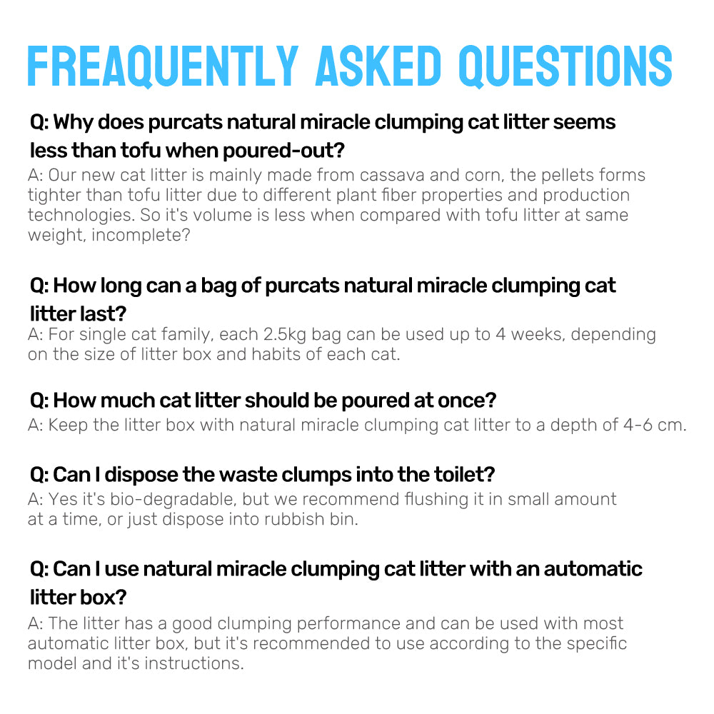 CATURE Natural Miracle Cassava Cat Litter - Chamomile Scent 2.5Kg