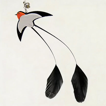 Cat Teaser Wand With Bell - Long Wire Rod & 2 Replacement Heads